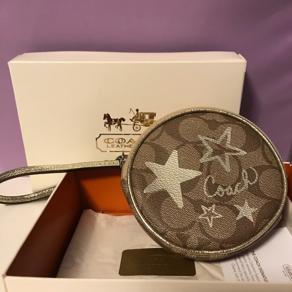 New  Coach coin purse wristlet